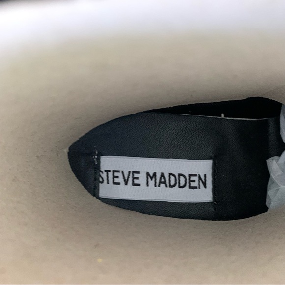 Steve Madden Women’ Baylor Leather Almond Toe Ankle Boots Black, Size US 6 M - Picture 7 of 10